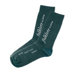 NWT Taylor Swift folklore album green socks